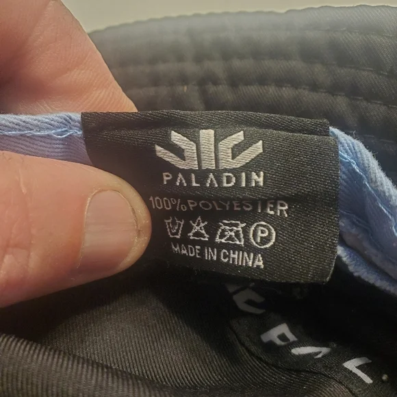Paladin Bucket Hat Black With Blue Logo - Picture 5 of 5